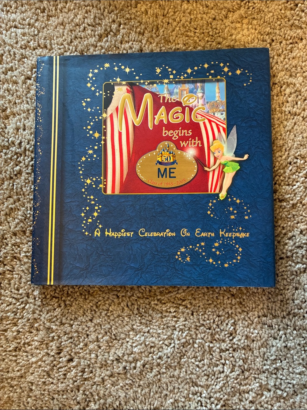Disney Keepsake Book with Navy, Gold & Red Accents